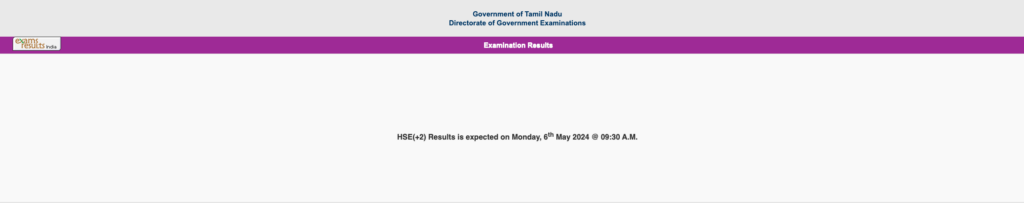 Tamil Nadu HSC Result 2024 Date